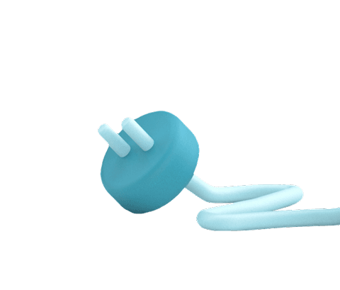 3D render van een elektrische oplader