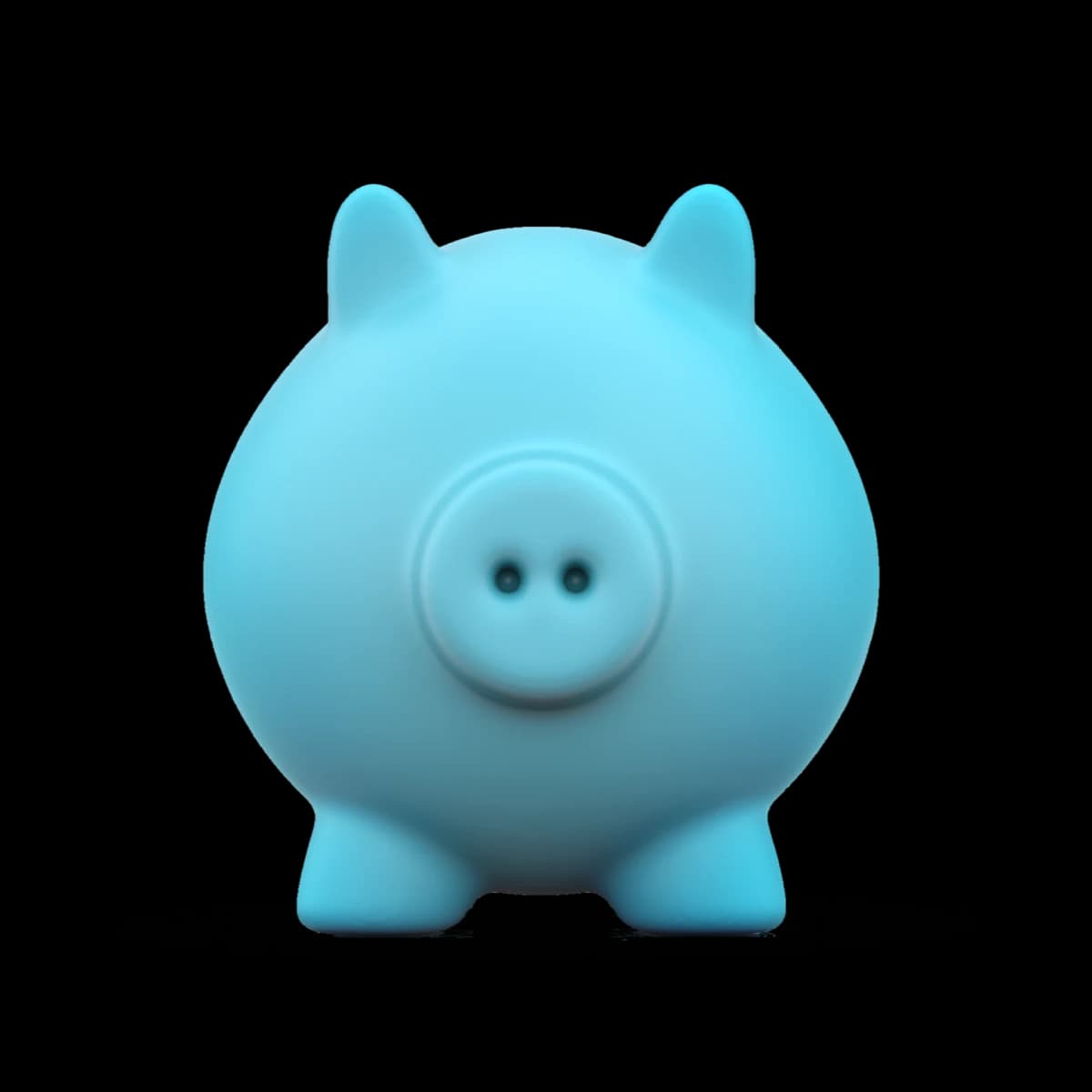 3D render van een spaarvarken