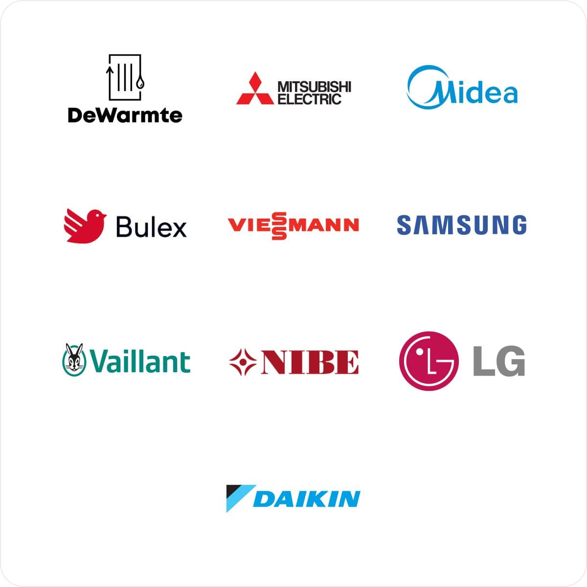 Brands of heat pumps