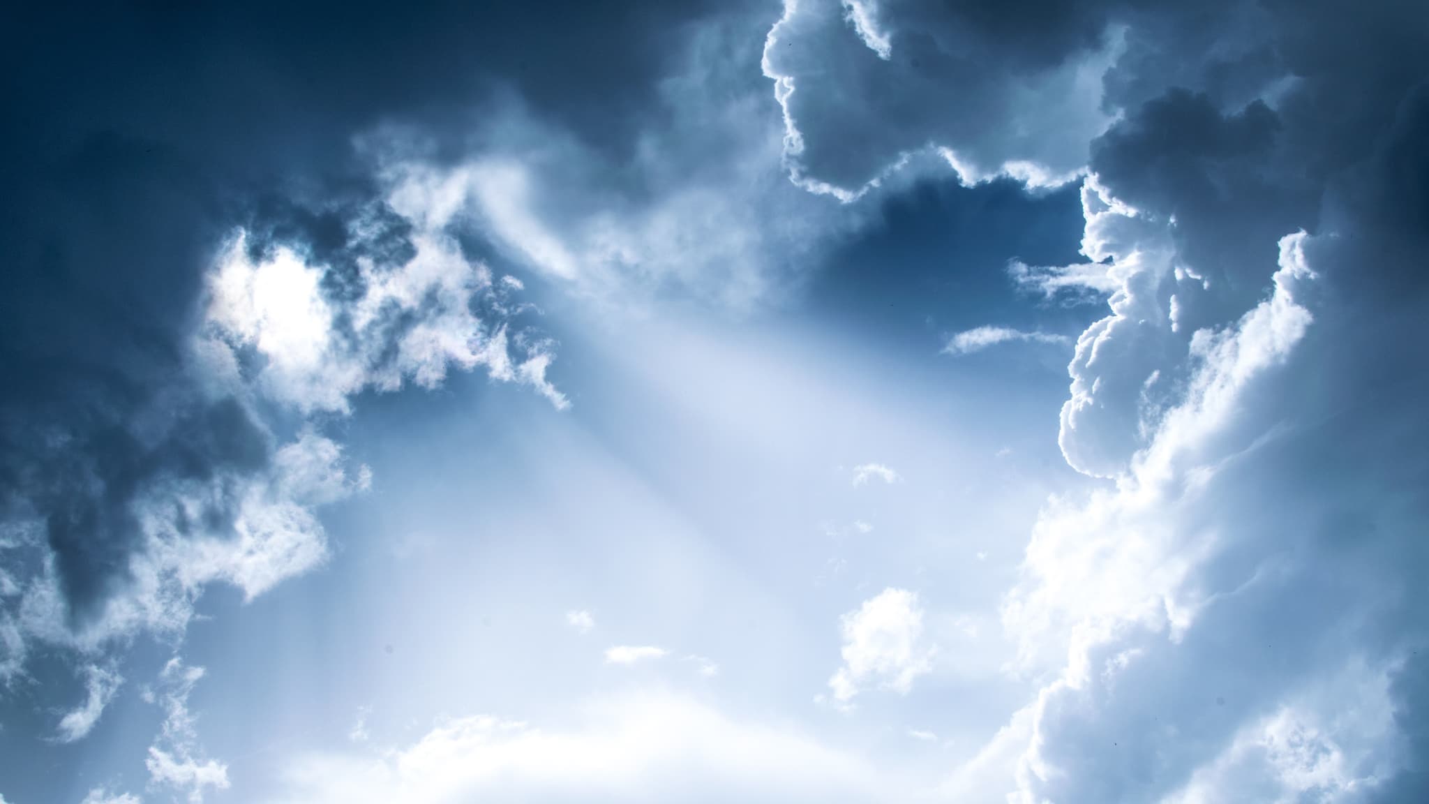 Light breaking through the clouds