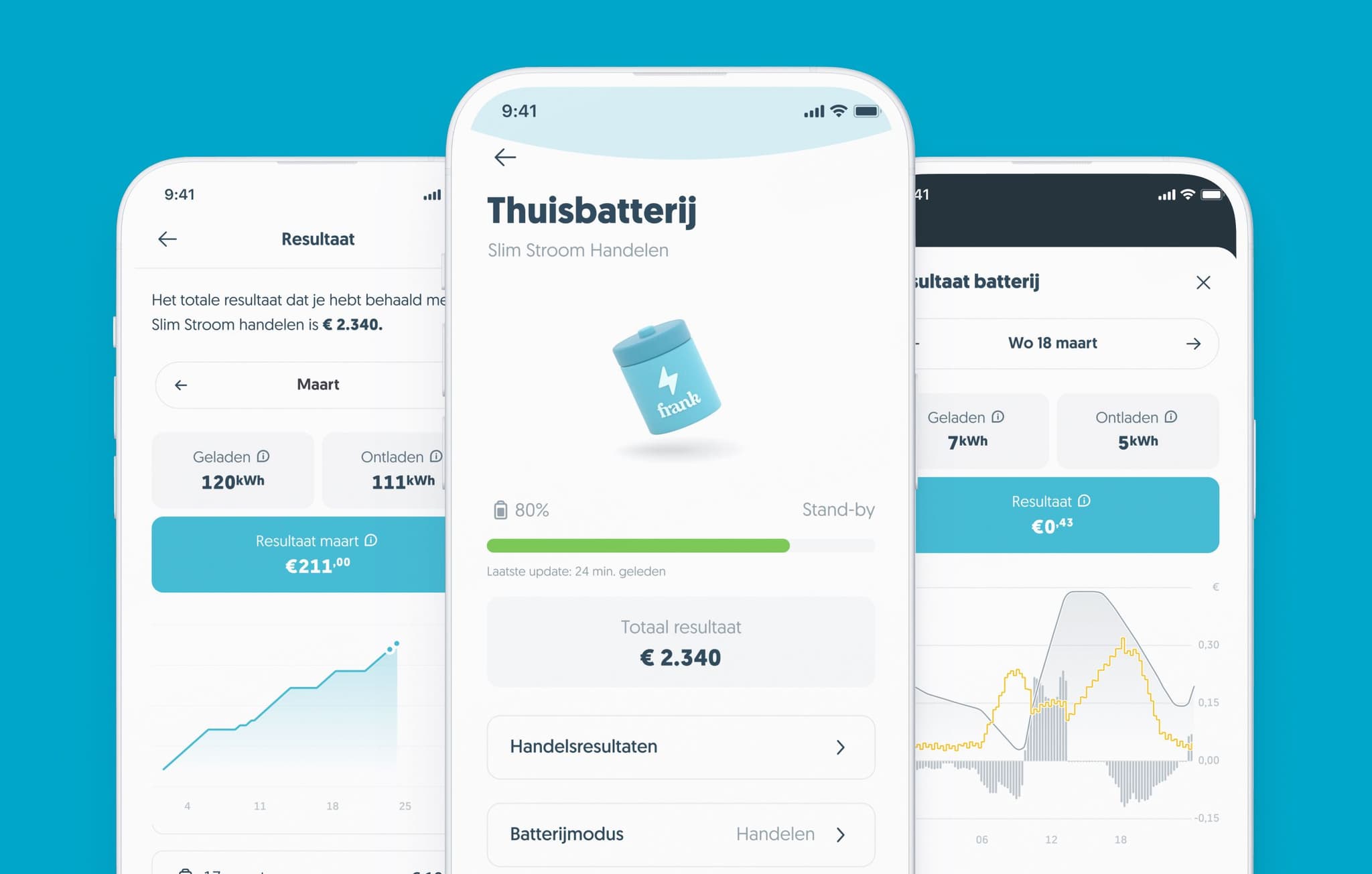 Thuisbatterij in de app