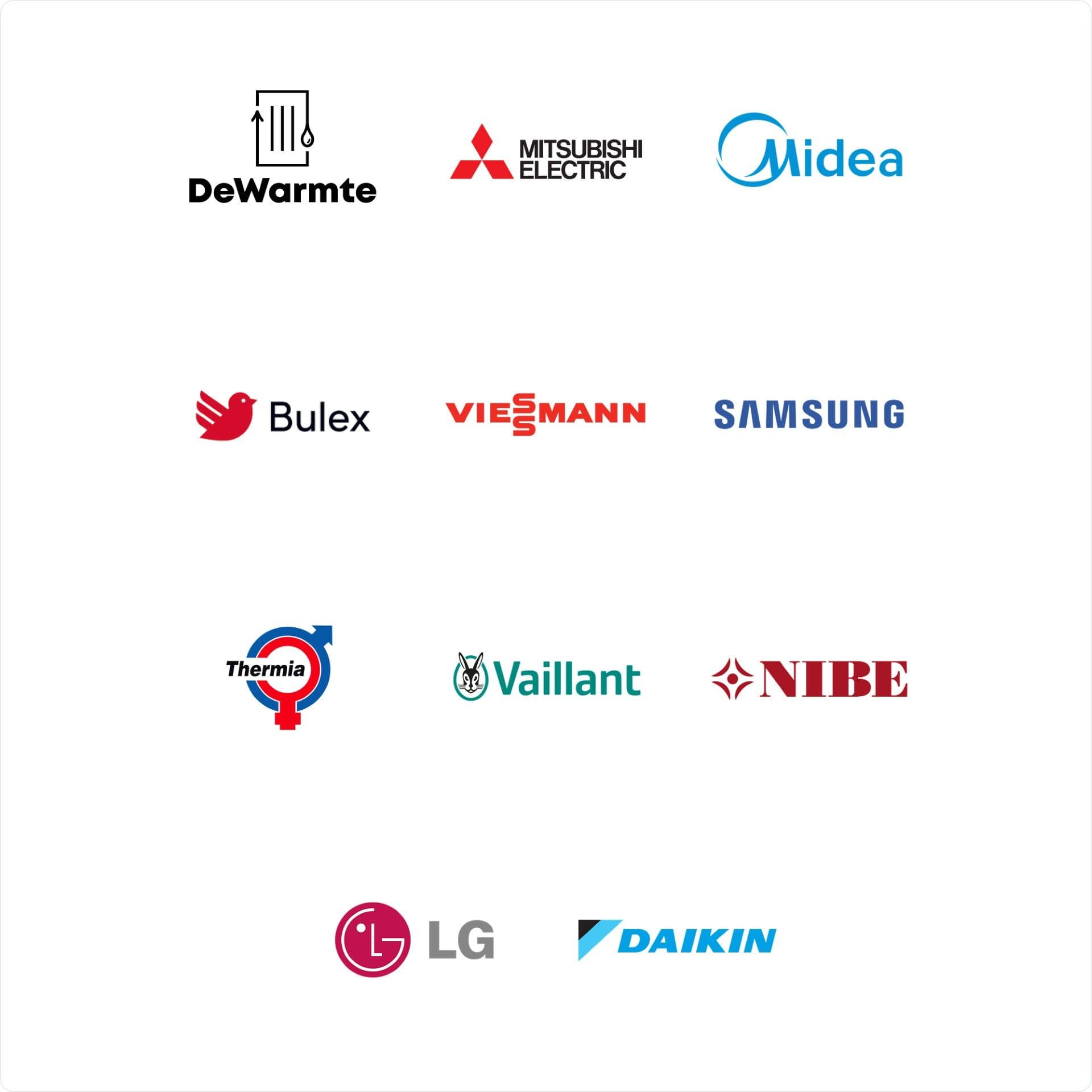 Brands of heat pumps